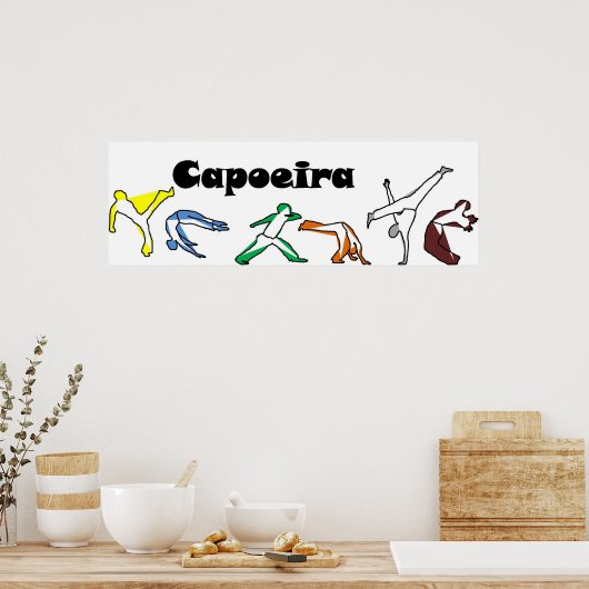 Capoeira-technieken voor het drukken van posters (Keuken)
