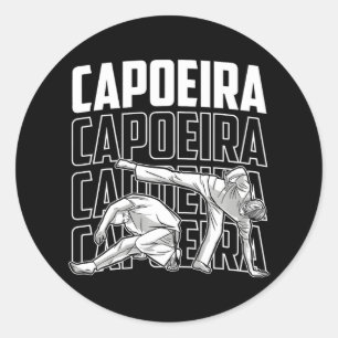 Capoeira Training Braziliaanse vechtsporten Hobby Ronde Sticker