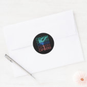 Capoeira Training Hobby Braziliaanse Mail Ronde Sticker (Envelop)