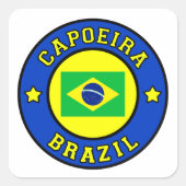 Capoeira Vierkante Sticker (Voorkant)