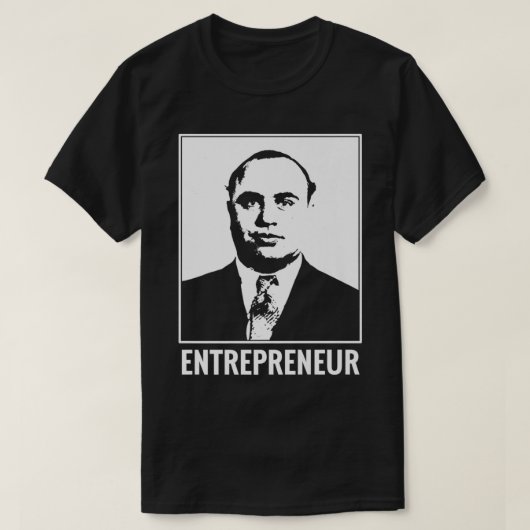Capone Entrepreneur oom Al Gangster Businessman T-shirt (Design voorkant)