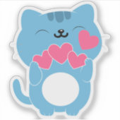 capoo met liefde sticker (Voorkant)