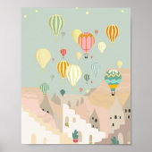 Cappadocia Day Art | Luchtballon Turkije Poster (Voorkant)