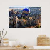 Cappadocia, Goreme | Heet Luchtballon Poster (Keuken)