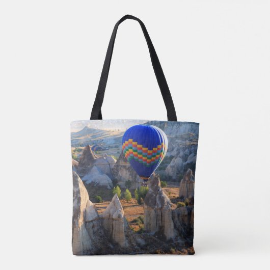 Cappadocia, Goreme | Luchtballon Tote Bag (Achterkant)