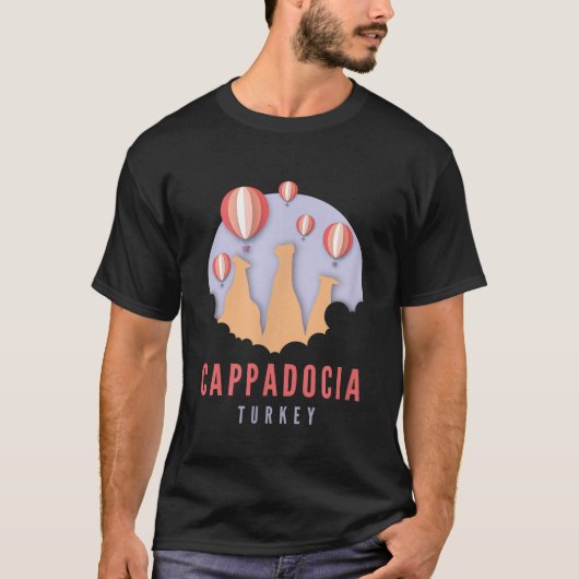 Cappadocia Greme Turkije T-shirt (Voorkant)
