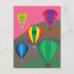 Cappadocia-hete luchtballonfestival briefkaart