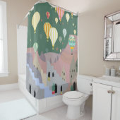 Cappadocia Night Art | Luchtballon Turkije Douchegordijn (In situ)