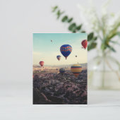 Cappadocia Turkey Hot Air Balloons Briefkaart (Staand voorkant)