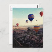 Cappadocia Turkey Hot Air Balloons Briefkaart (Voorkant / Achterkant)
