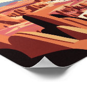 Cappadocia Turkey Minimalistisch Art Poster (Hoek)