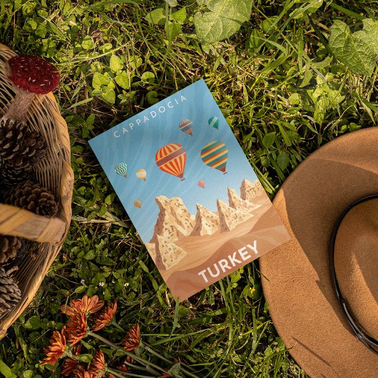 Cappadocia Turkey Travel Briefkaart