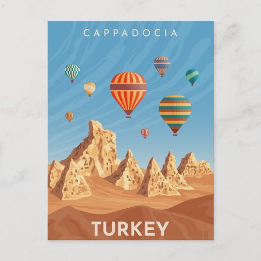 Cappadocia Turkey Travel Briefkaart (Voorkant)