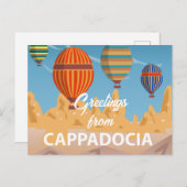 Cappadocia Turkey Travel Holiday Briefkaart (Voorkant / Achterkant)