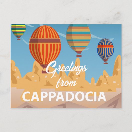 Cappadocia Turkey Travel Holiday Briefkaart (Voorkant)