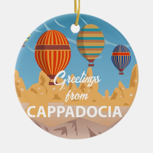 Cappadocia Turkey Travel Holiday ornament (Voorkant)