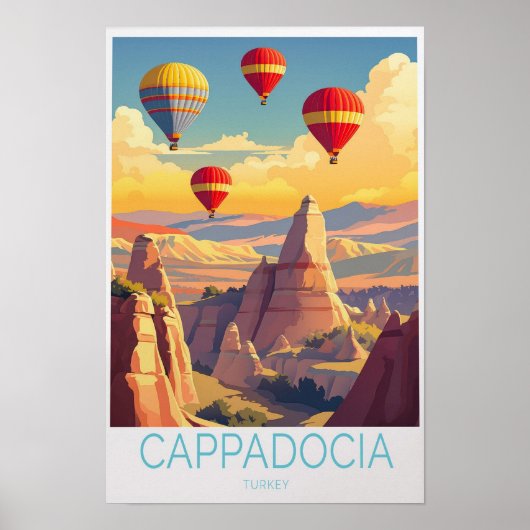 Cappadocia Turkije Reisposter Poster (Voorkant)