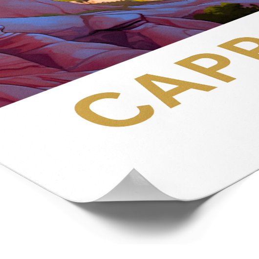 Cappadocia Turkije Reisprint Poster (Hoek)