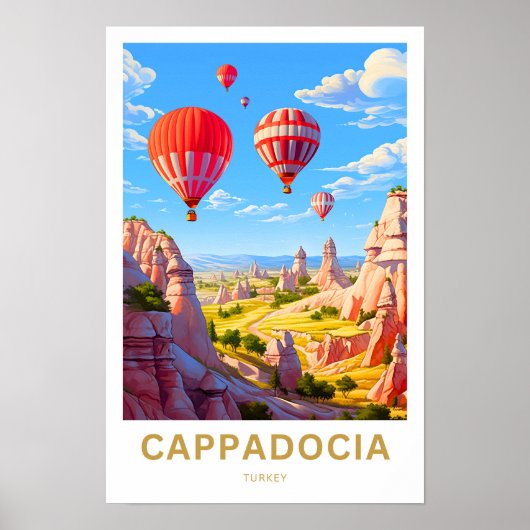 Cappadocia Turkije Reisprint Poster (Voorkant)