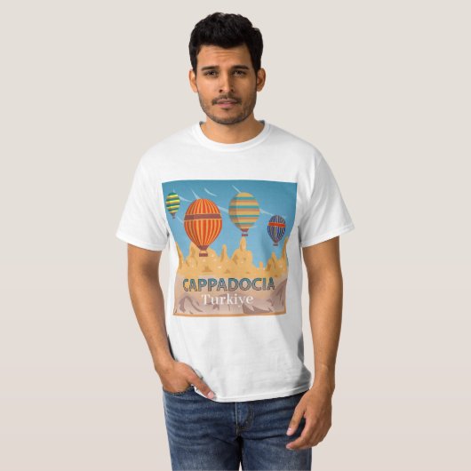 Cappadocia Turkiye T-shirt (Voorkant volledig)