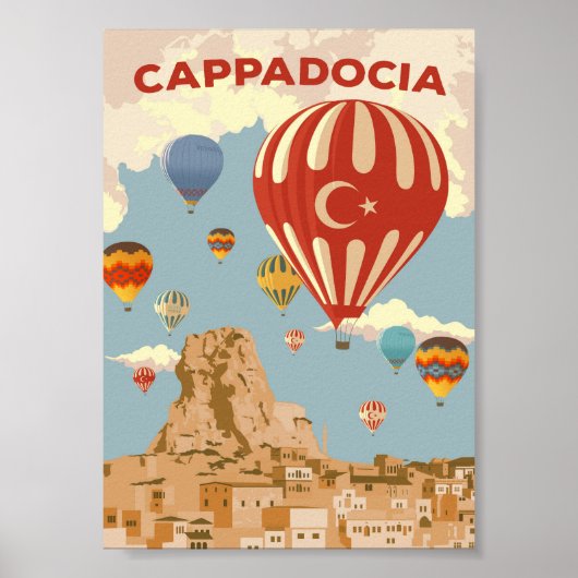 Cappadocia - Vintage Travel Poster (Voorkant)
