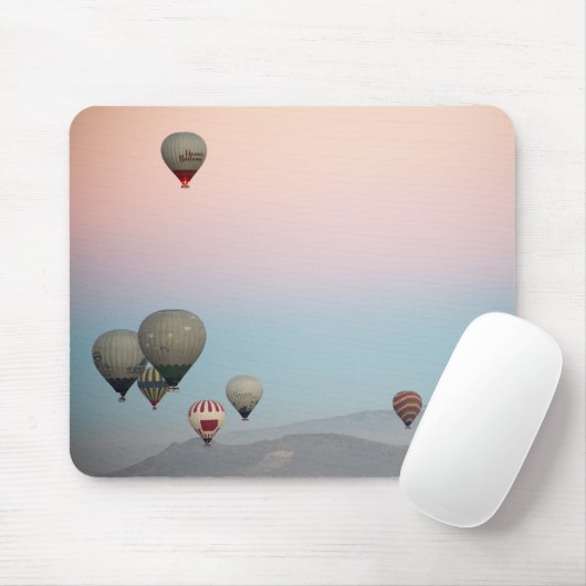 Cappadocië. Accessoirezak voor ballonvlucht Muismat (Met muis)