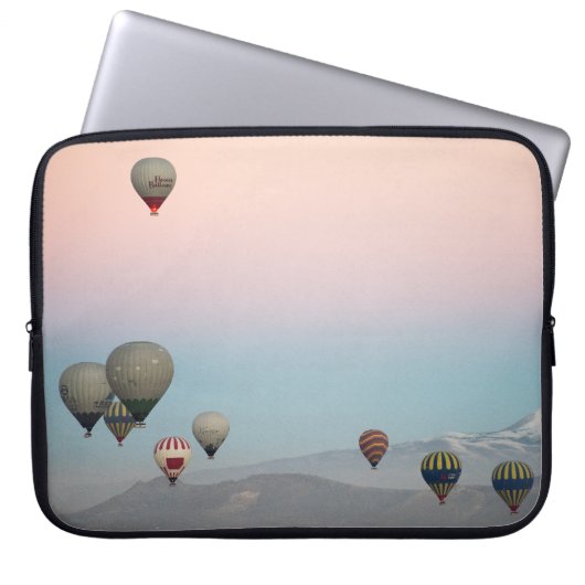 Cappadocië. ballonvlucht laptop sleeve (Voorkant)