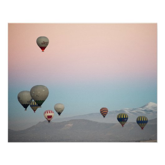Cappadocië. ballonvlucht perfect poster (Voorkant)