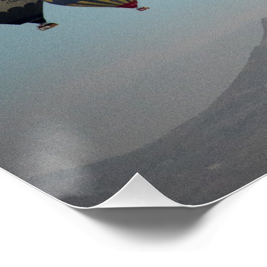 Cappadocië. ballonvlucht perfect poster (Hoek)