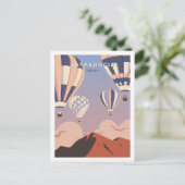 Cappadocië Turkije Beroemde Reisplaats Illustratie Briefkaart (Staand voorkant)