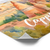 Cappadocië Turkije Beroemde Reisplaats Poster (Hoek)