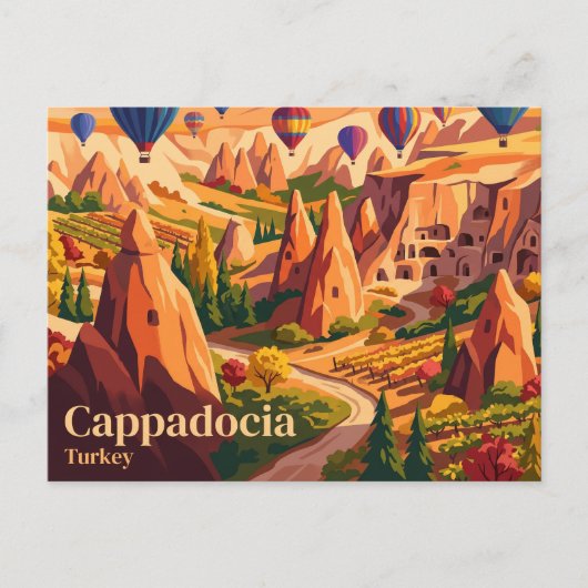 Cappadocië Turkije Briefkaart (Voorkant)