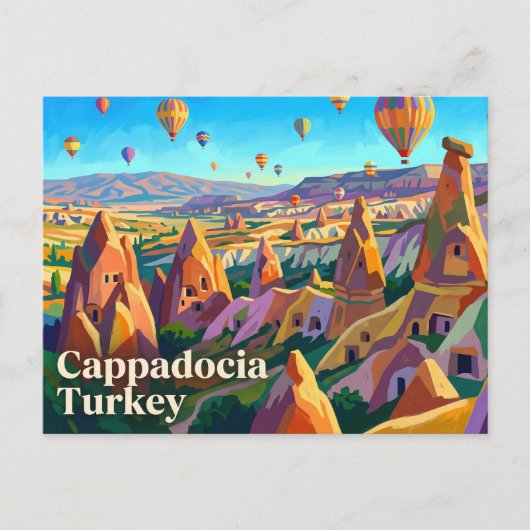Cappadocië Turkije Briefkaart (Voorkant)