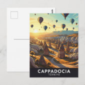 Cappadocië Turkije Hete Luchtballonnen Reizen Briefkaart (Voorkant / Achterkant)