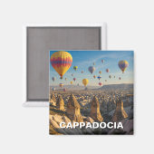 Cappadocië Turkije Hete Luchtballonnen Reizen Magneet (Voorkant / Achterkant)