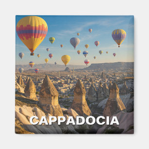 Cappadocië Turkije Hete Luchtballonnen Reizen Magneet
