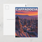 Cappadocië Turkije Hete Luchtballonnen zonsonderga Briefkaart (Voorkant / Achterkant)