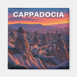 Cappadocië Turkije Hete Luchtballonnen zonsonderga Magneet