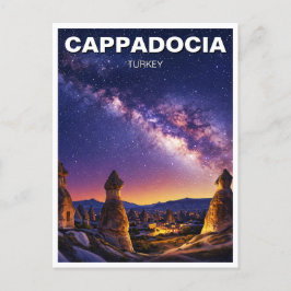 Cappadocië Turkije Nacht Melkweg Briefkaart