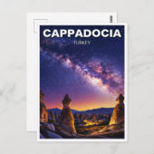 Cappadocië Turkije Nacht Melkweg Briefkaart (Voorkant / Achterkant)