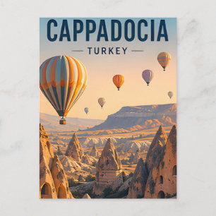 Cappadocië Turkije Reizen Heet Lucht Ballonnen Briefkaart