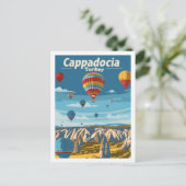 Cappadocië Turkije Vintage Beroemde Reisplaats Briefkaart (Staand voorkant)