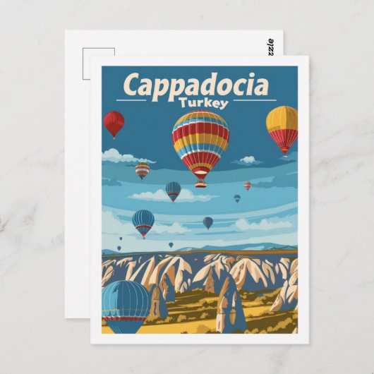 Cappadocië Turkije Vintage Beroemde Reisplaats Briefkaart (Voorkant / Achterkant)