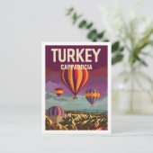 Cappadocië Turkije Vintage Beroemde Reisplaats Briefkaart (Staand voorkant)