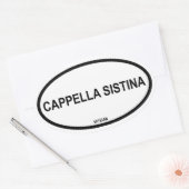 CAPPELLA SISTINA OVALE STICKER (Envelop)