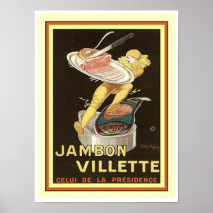 Cappielllo Jambon Villette ad Poster 12 x 16