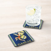 Cappiello Art Deco "Gancia" Ad Onderzetter set (Rechterzijde)