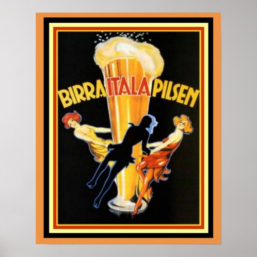 Cappiello Birra Itala Pilsen Poster 16 x 20 (Voorkant)