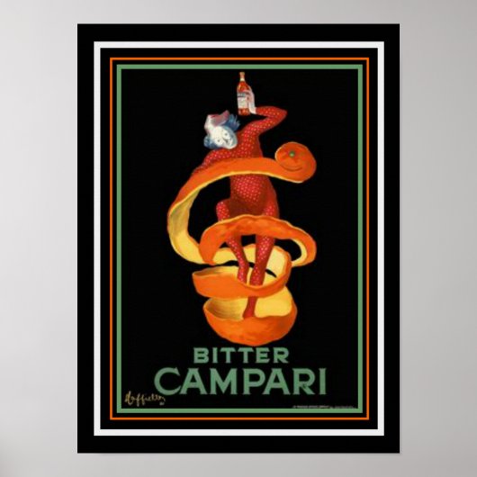 Cappiello Bitter Campari Print 12 x 16 (Voorkant)