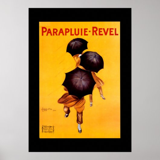 Cappiello Poster Paraplu "Parapluie - Revel" (Voorkant)